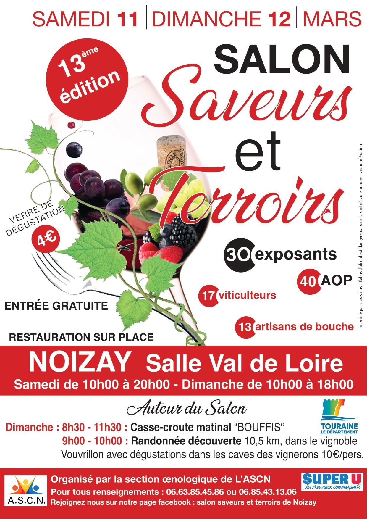 Affiche salon saveur et terroir noizay 2023